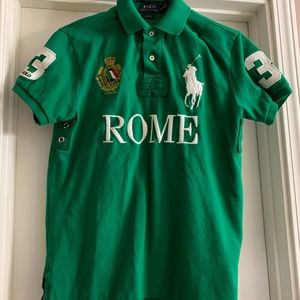 Mens Ralph Lauren ROME Polo Shirt sz Small